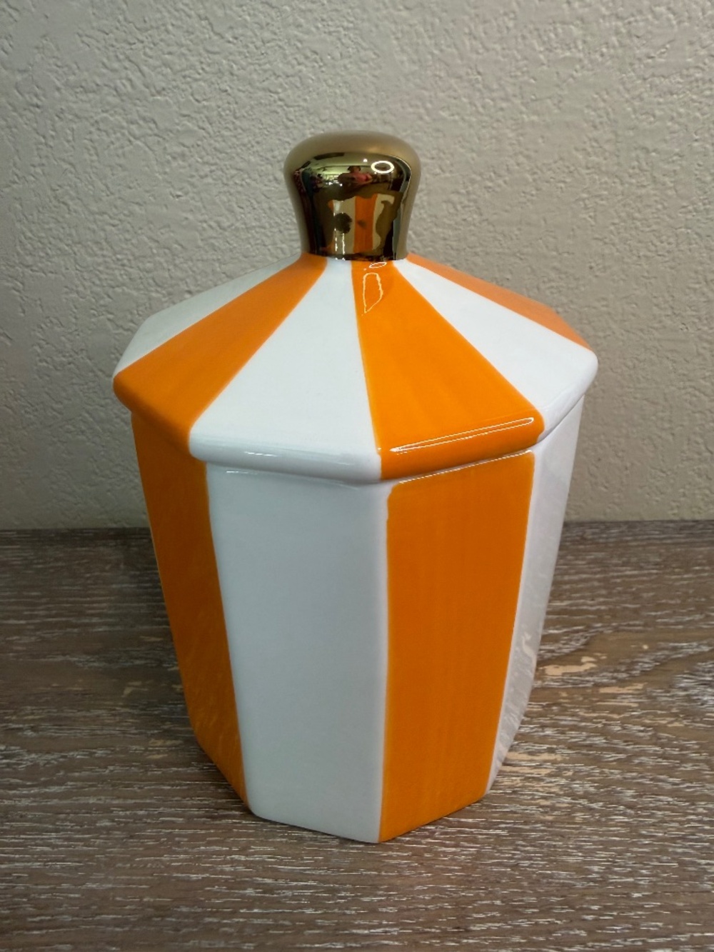 New Target Bullseye Ceramic Vessel- Stripes